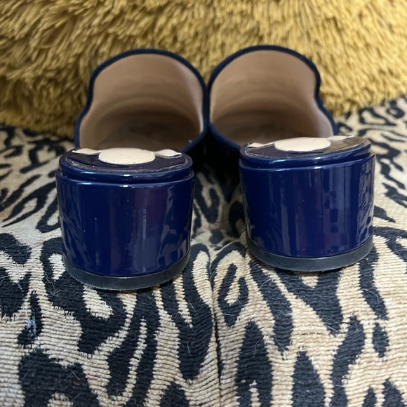 Christian Louboutin Patent Leather Tassel Accent Mules Barry 35 - Picture 6 of 8